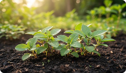 Medicinal plant seedlings